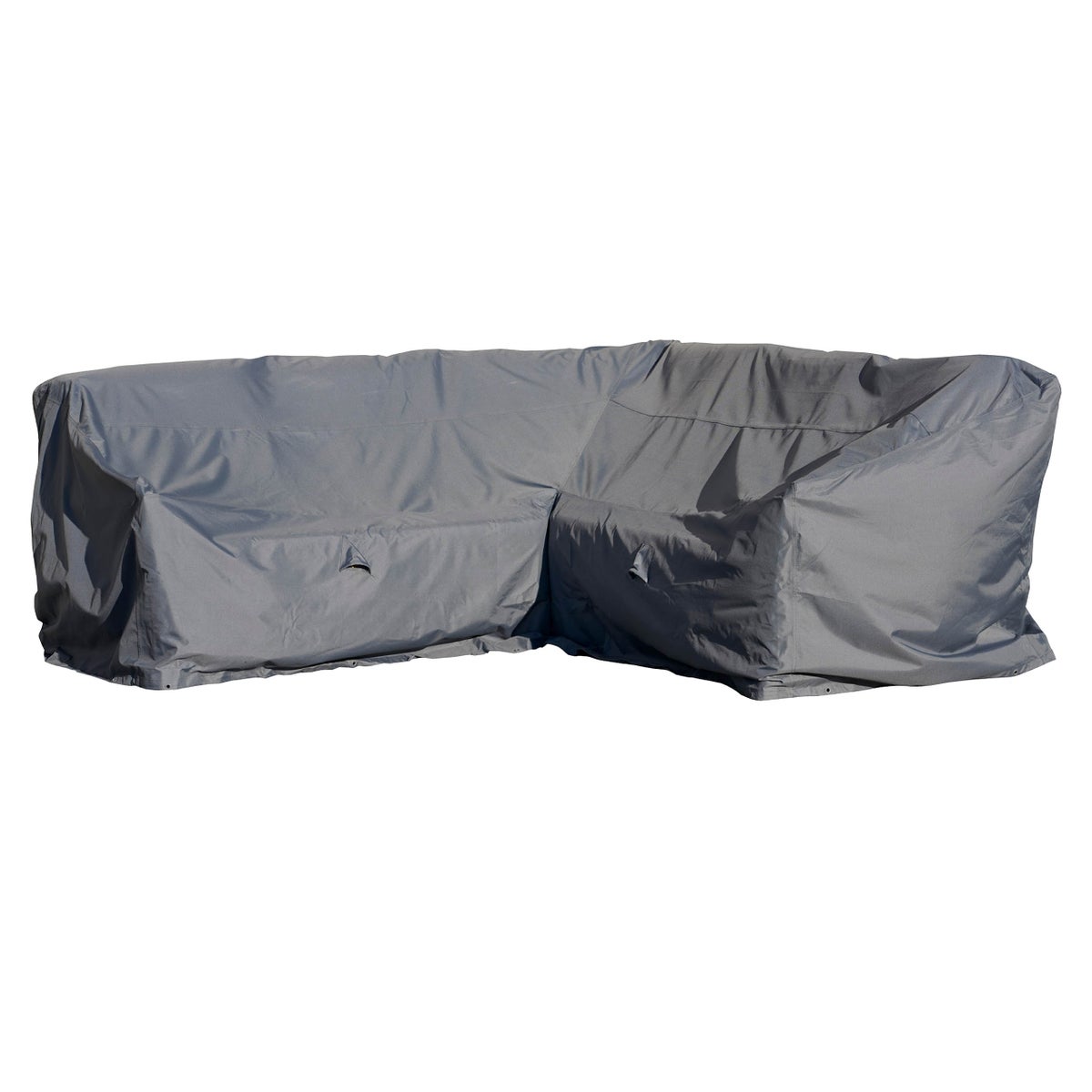 More Garden - Premium hoes voor eethoekhoek met hoge rugleuning: 237(B) x 237(D) x 100(H) cm | Waterdichte en weerbestendige tuinmeubelhoes van Oxford 600D stof | Lichtgrijs