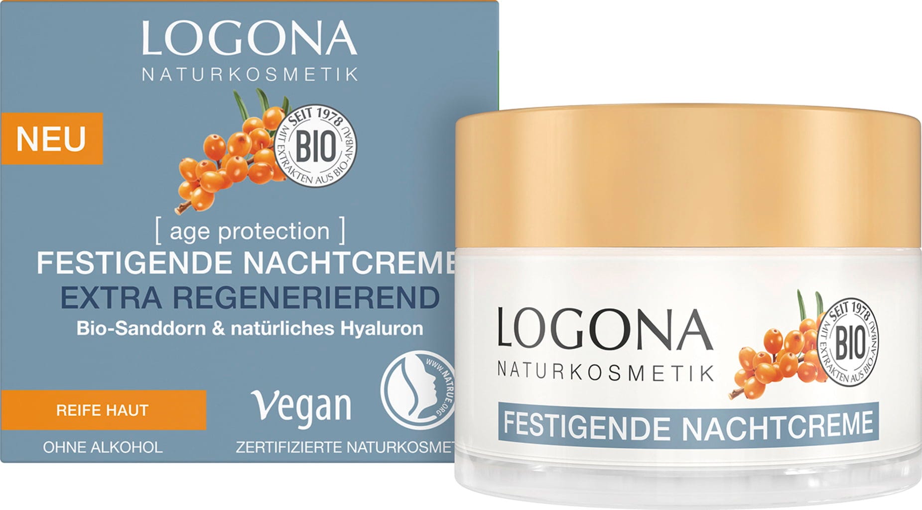 LOGONA  age protection Festigende Nachtcreme Extra regenerierend, 50 ml