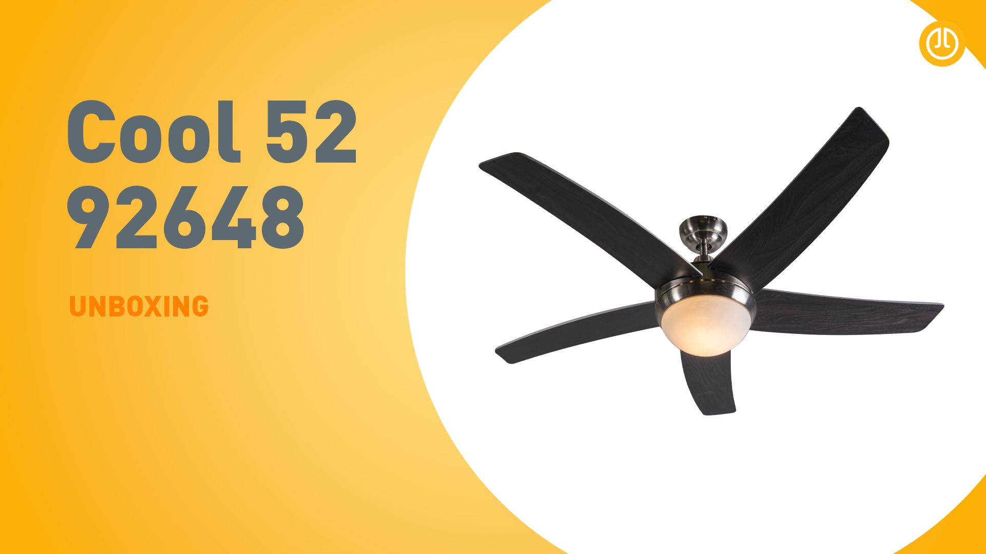 Plafondventilator staal 132cm met afstandsbediening - Cool