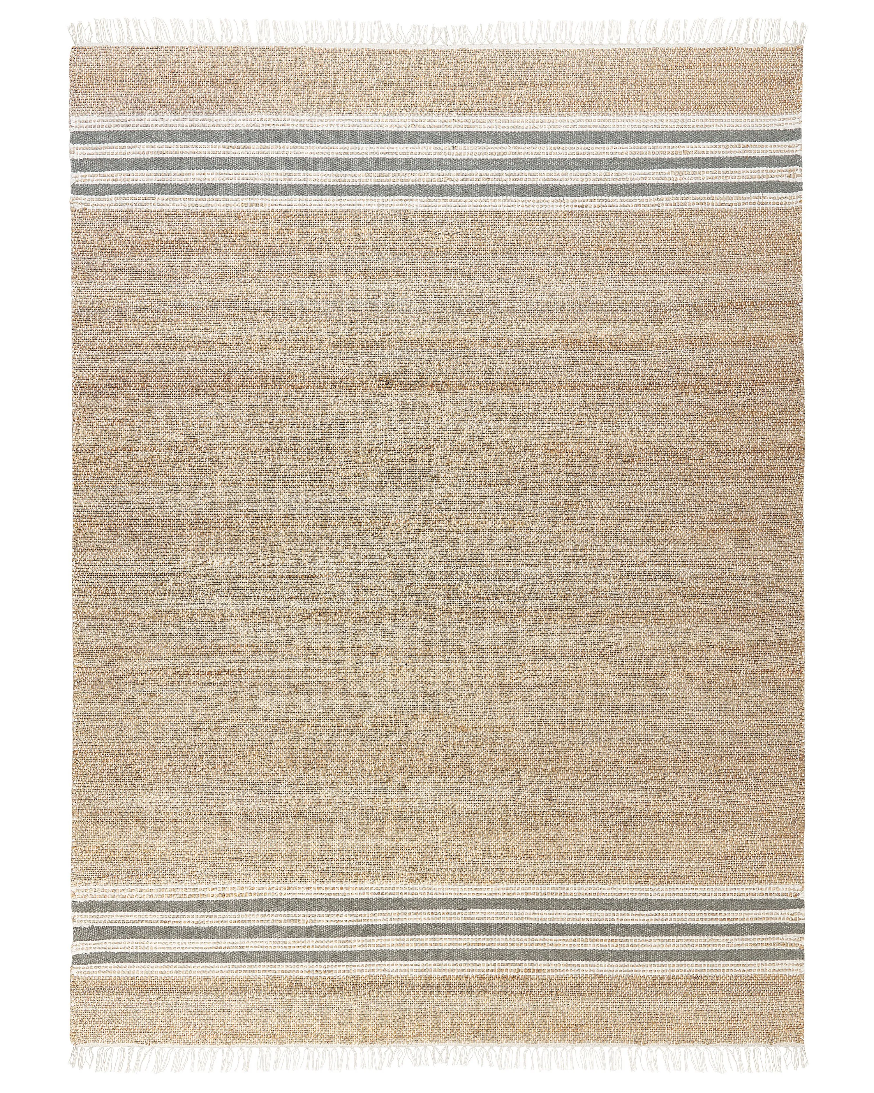 Vloerkleed MIRZA Grijs 160 x 230 cm Jute
