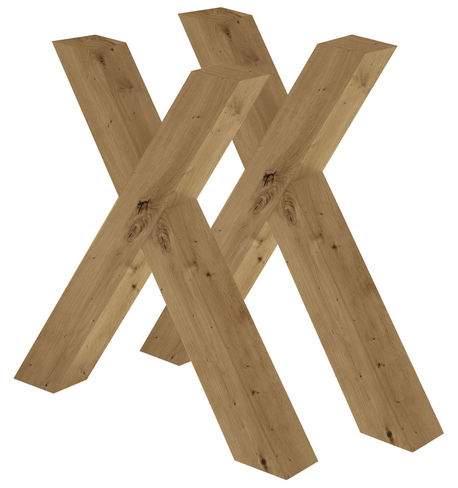 Tischgestell Project 2er Set 65 x 72 cm braun