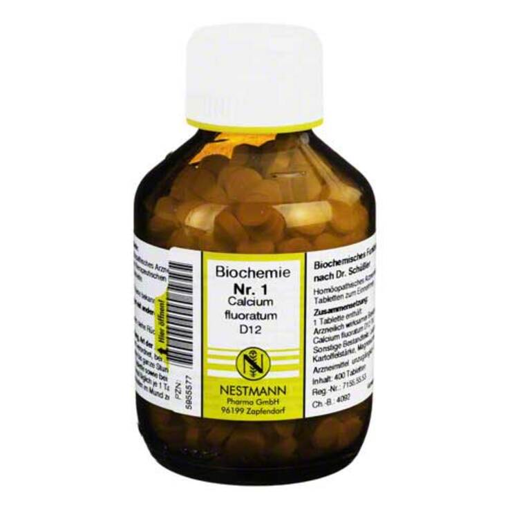 Biochemie 1 Calcium fluoratum D 12 Tabletten, 400 St