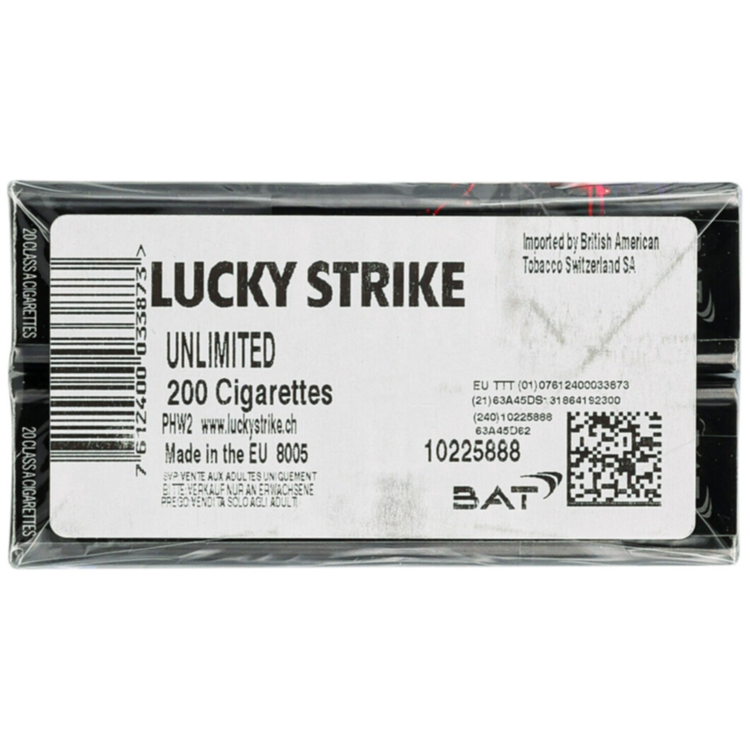 Lucky Strike Zigaretten Unlimited DC Box Stange