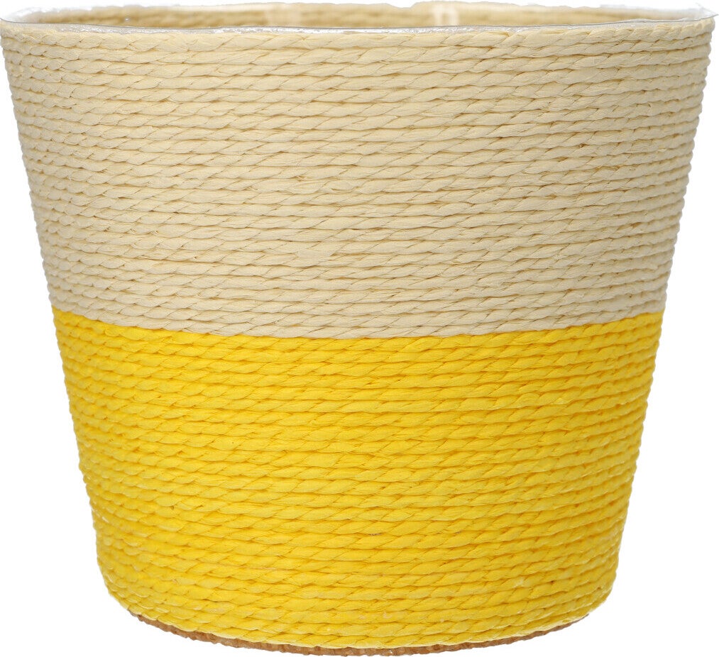 Duif plantenmand Riley naturel / geel D 19 H 16 cm