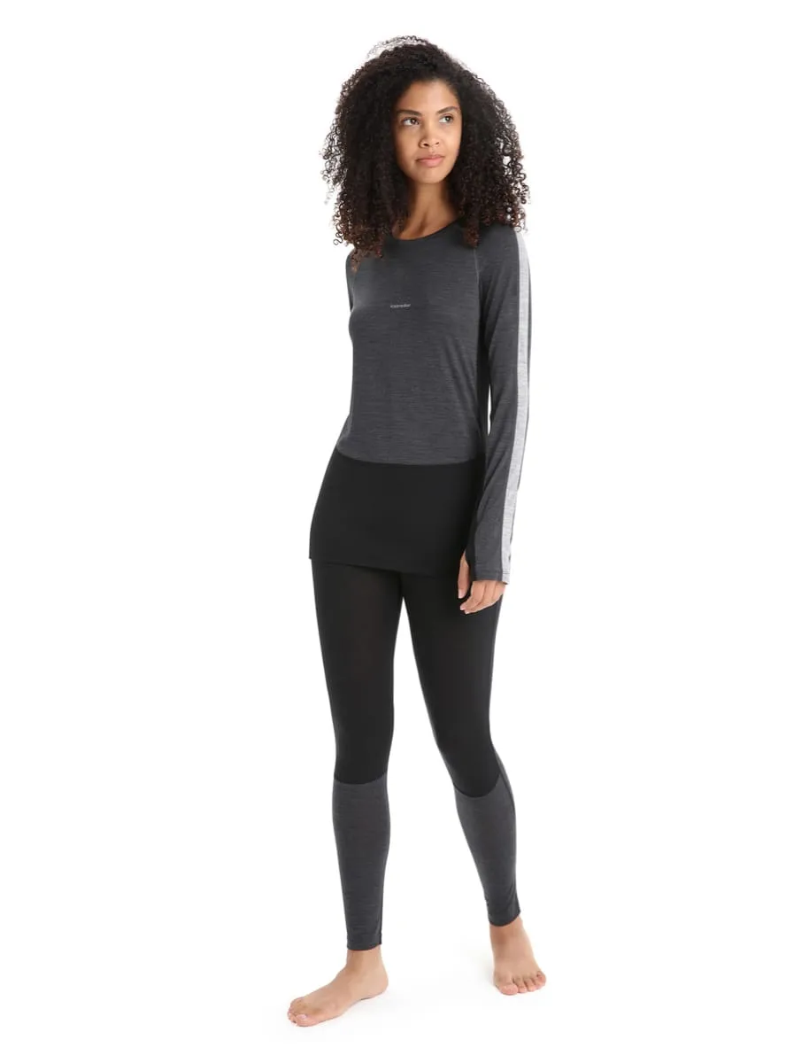 Icebreaker Women's 125 Zoneknit™ Leggings Black/Jet Heather/Cb