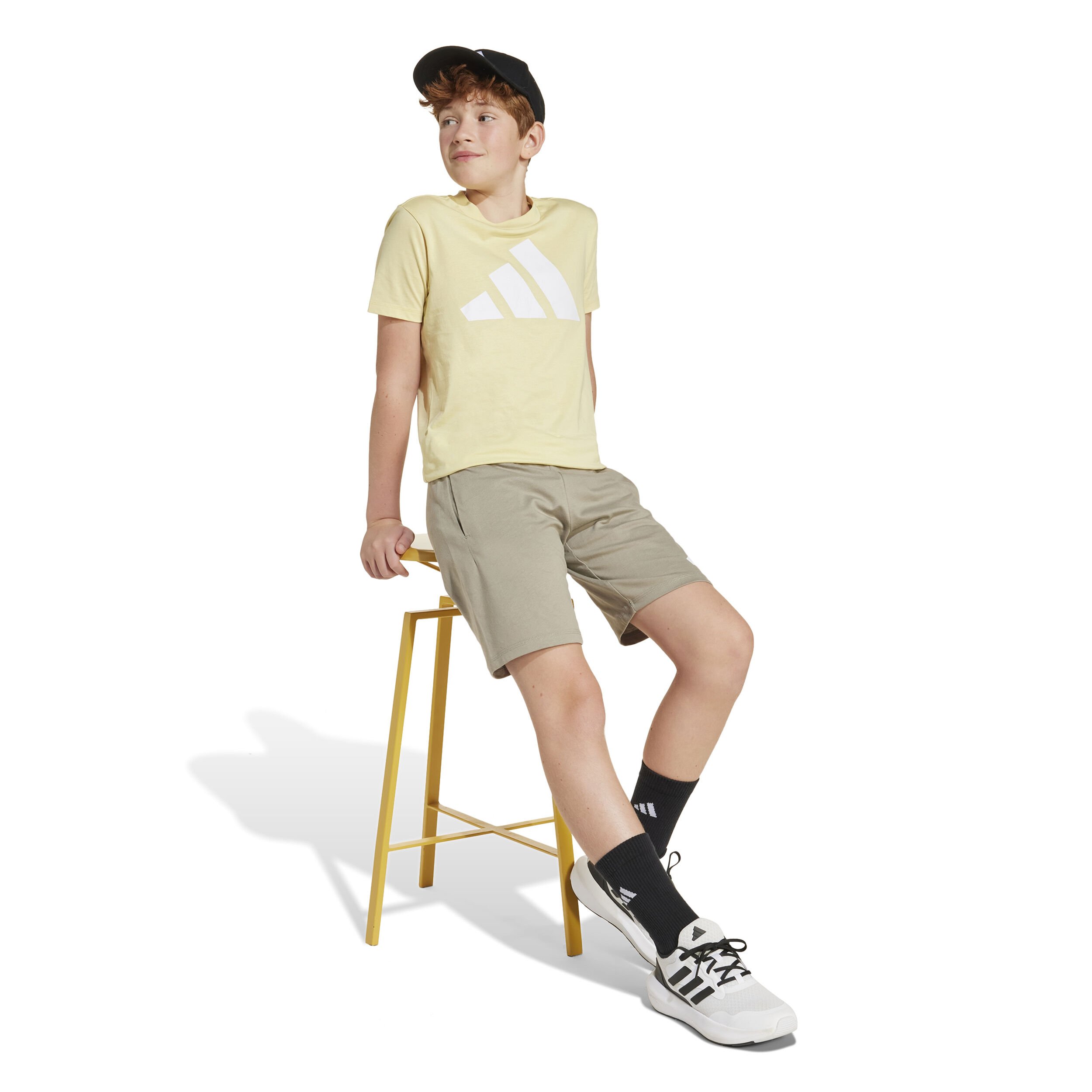 adidas Essentials Shorts Enfants - Beige , Blanc