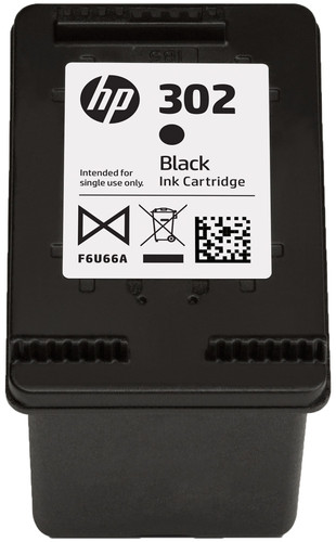 HP 302 Cartridge Zwart (F6U66AE)