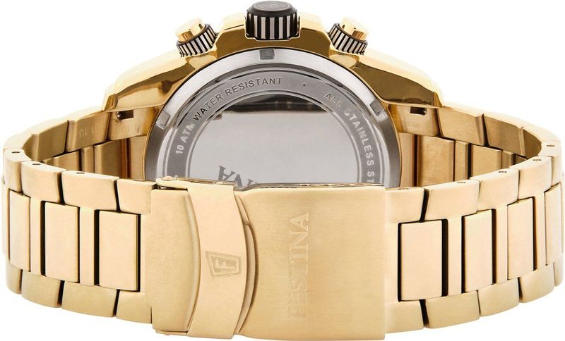 Festina - F20684/2 - Chronograaf Horloge - Goud - 45,05 mm