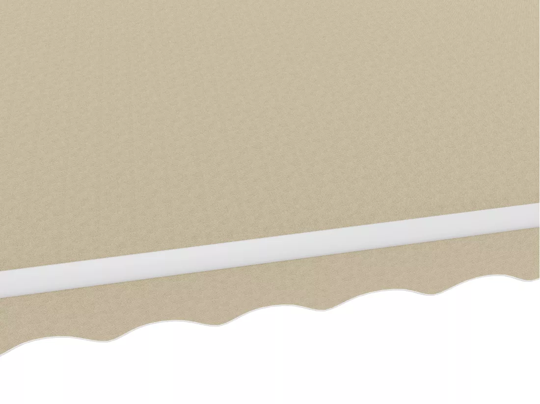 Store banne motorisé avec semi-coffre 5 x 3 m - beige - COFANA