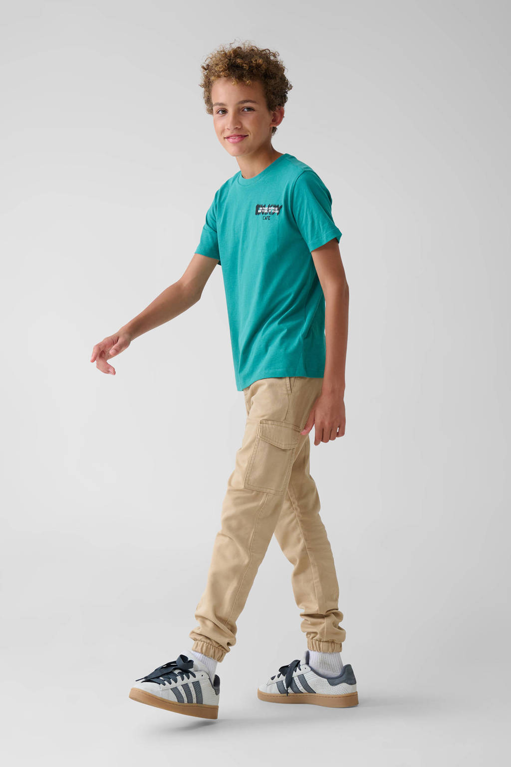 Shoeby tapered fit cargobroek zand