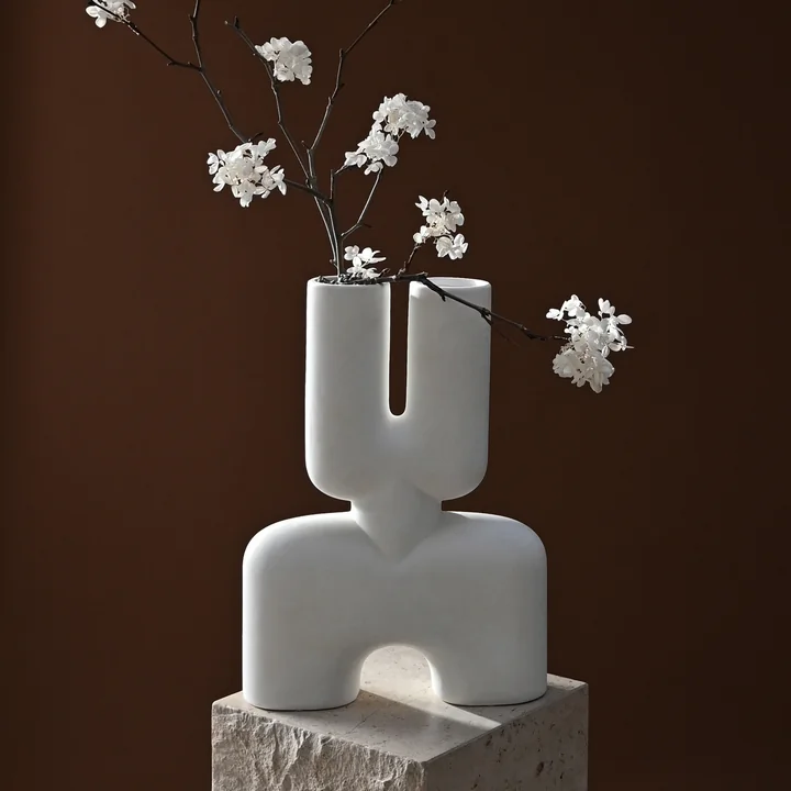 101 Copenhagen - Cobra Vase Double Mini, Bubble White