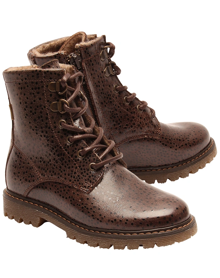 Schnür-Boots DAWN TEX gefüttert in braun