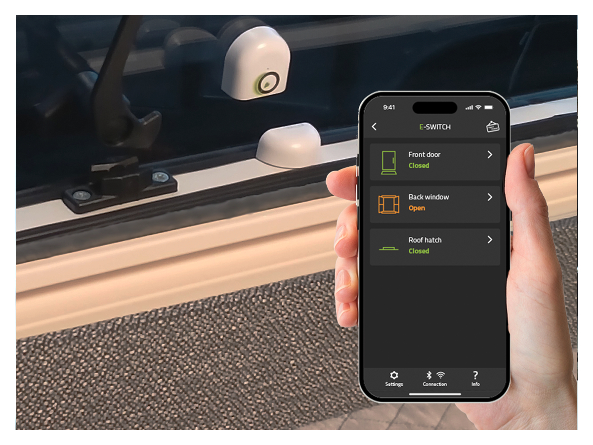 E-Trailer E-Switch deur- en dakluik sensor