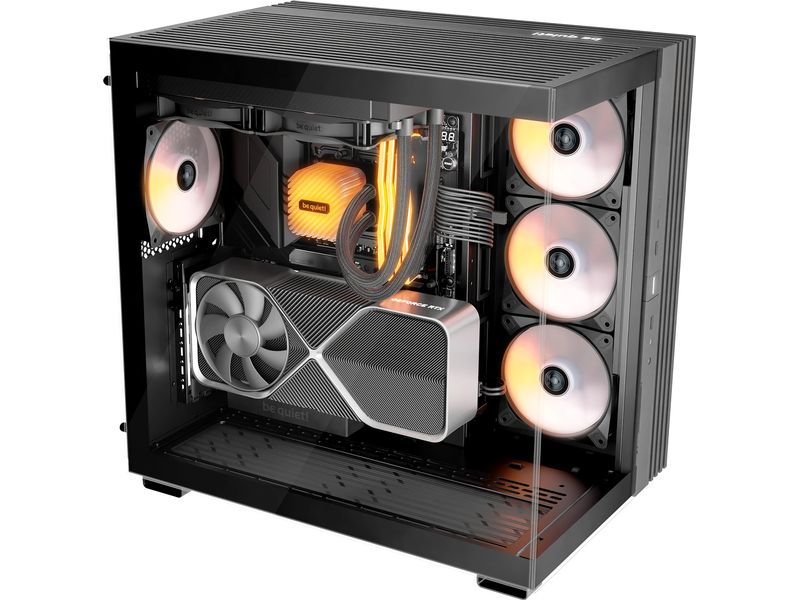 be quiet! PC-Gehäuse Light Base 600 LX Schwarz Vielseitig einsetzbarer Midi-Tower mit Sichtfenster