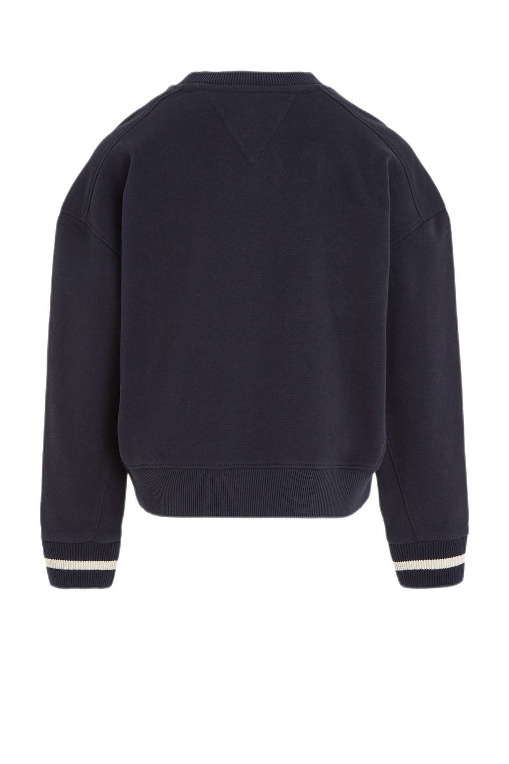 Tommy Hilfiger sweater MONOTYPE met tekst donkerblauw