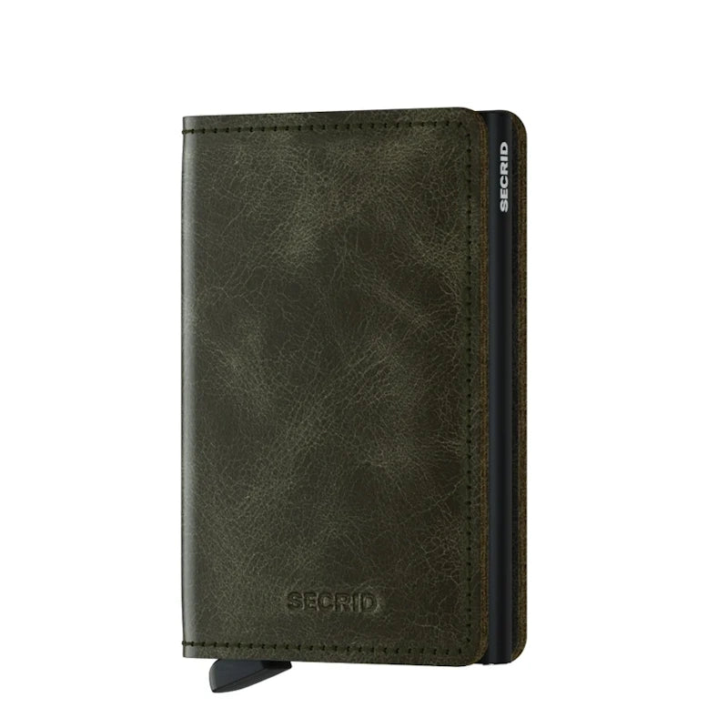 Secrid Slim Wallet Vintage Olive Black