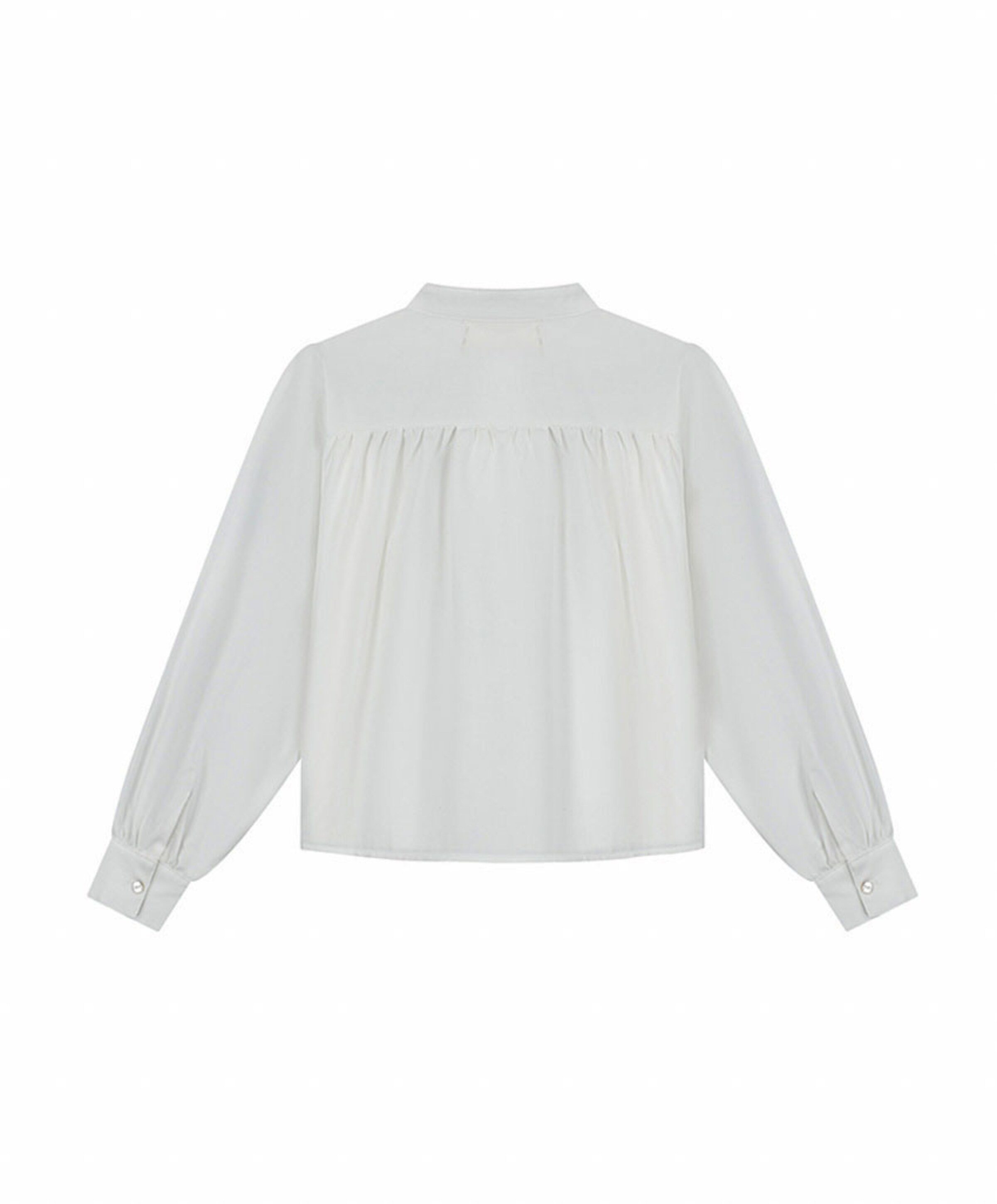 Charlie Petite Meisjes blouse lange mouw wit