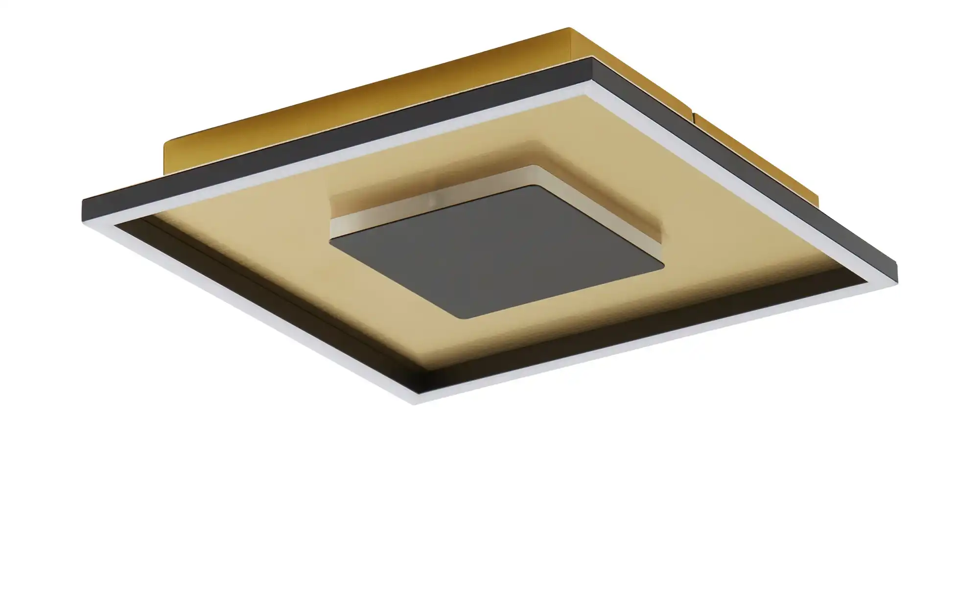 KHG LED-Deckenleuchte, schwarz/goldfarben