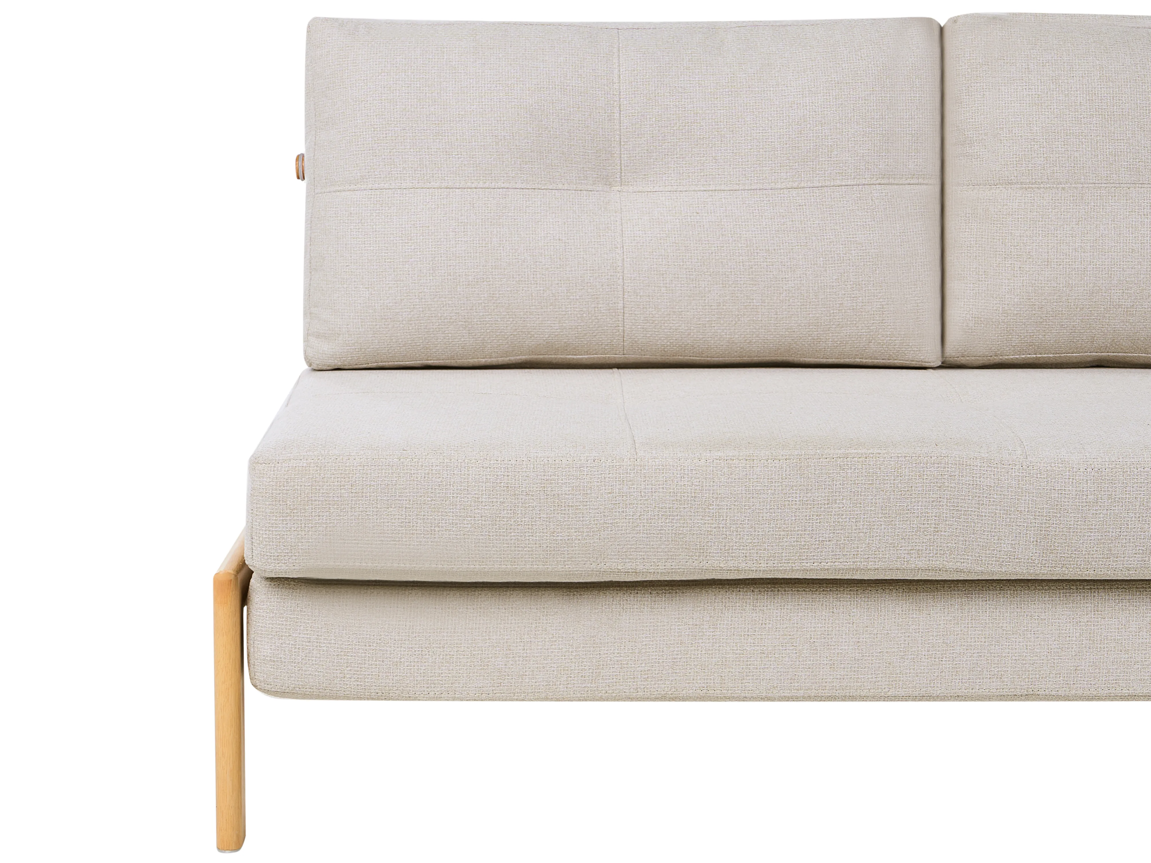Slaapbank 2-zits EDLAND Stof Lichtbeige