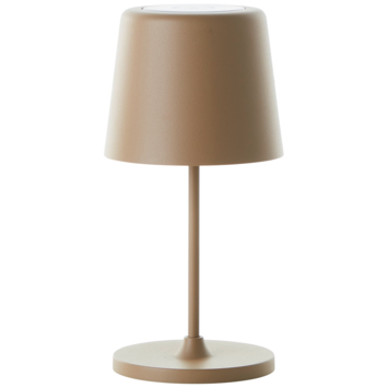 Tafellamp Kaami draagbaar LED 2W voor buiten met USB oplaadbare accu, Cappuccino