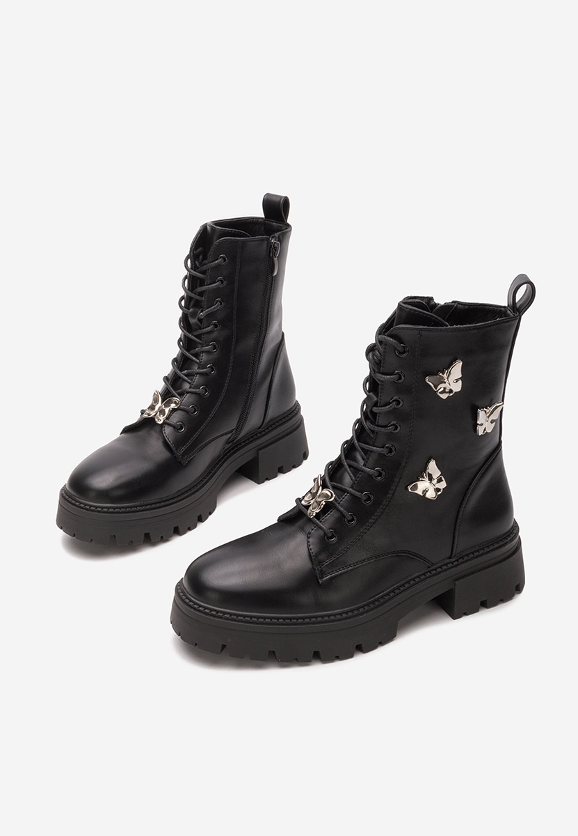 Bottines rangers femme noirs Latisa