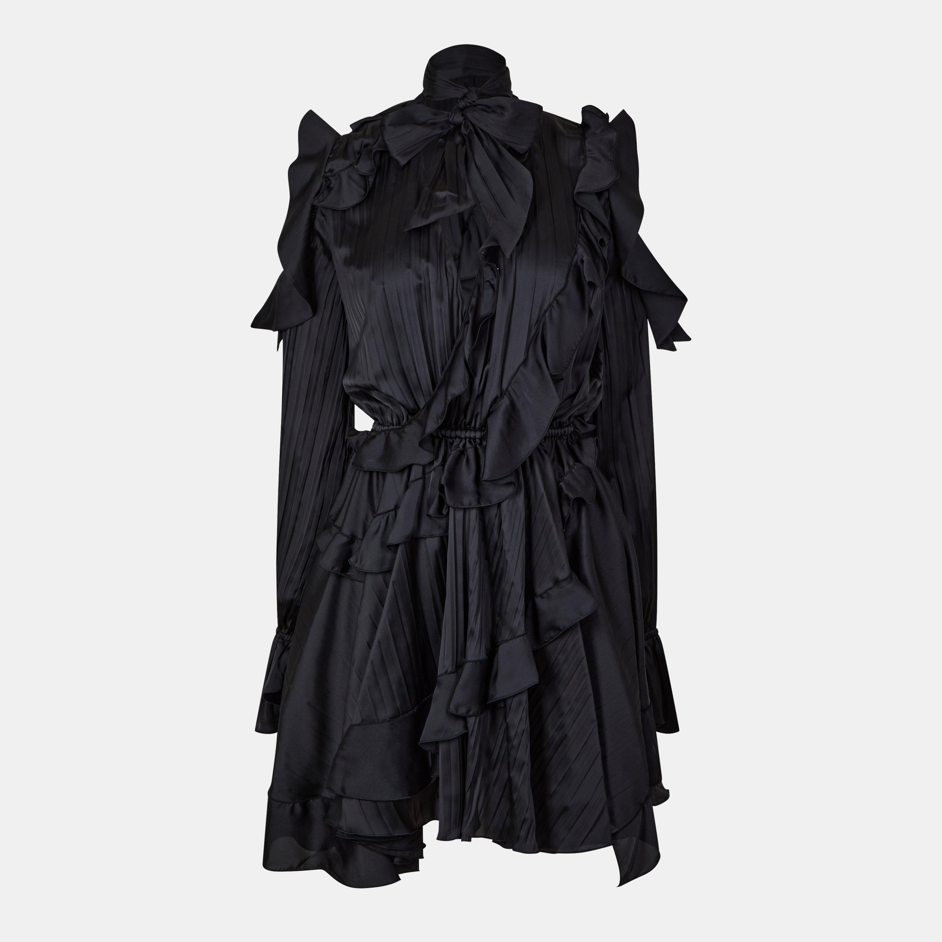 Off White Ruffle Dress
