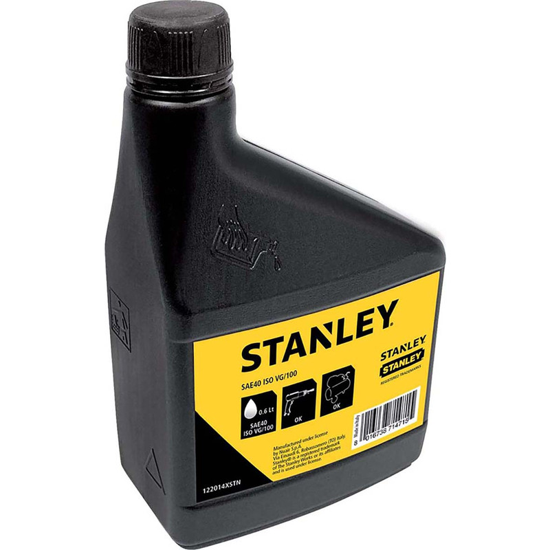 Stanley compressor en gereedschapolie 0,6L - ISO VG100 SAE40