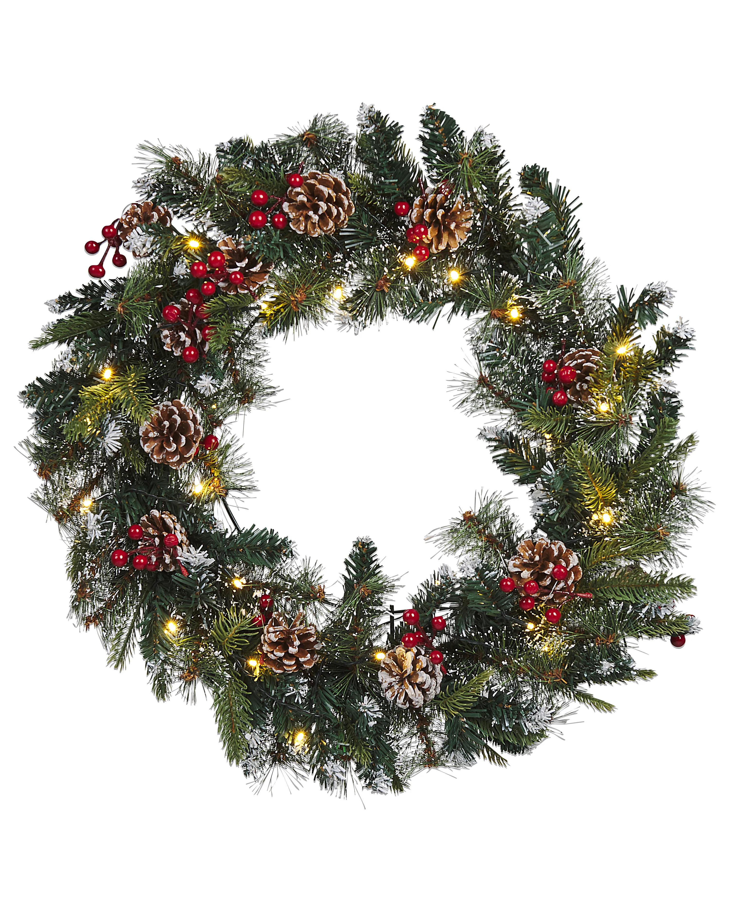 Kerstkrans LED PAIMIO Groen 60 cm