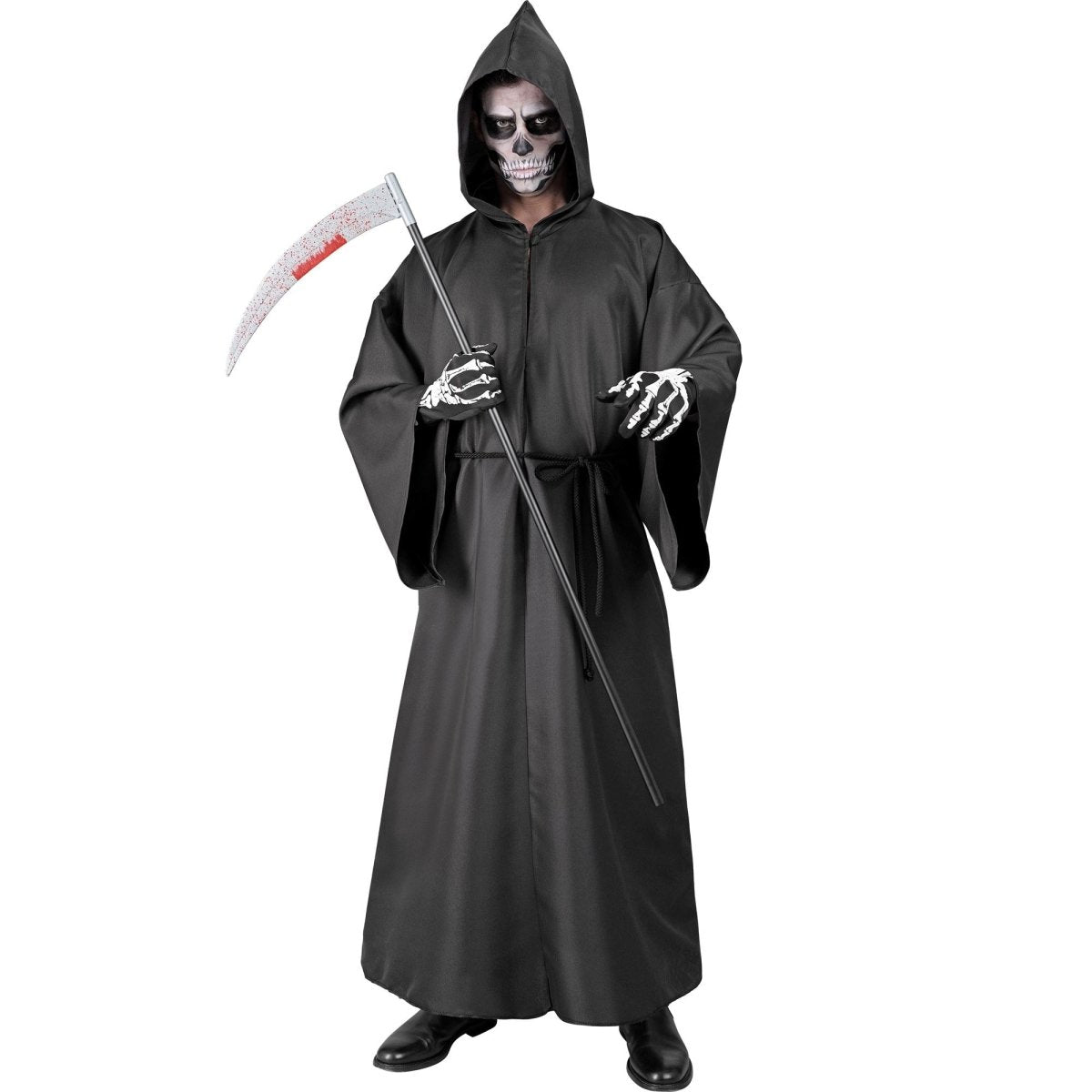 Halloween Kostuum Heren Magere Hein 2 delig