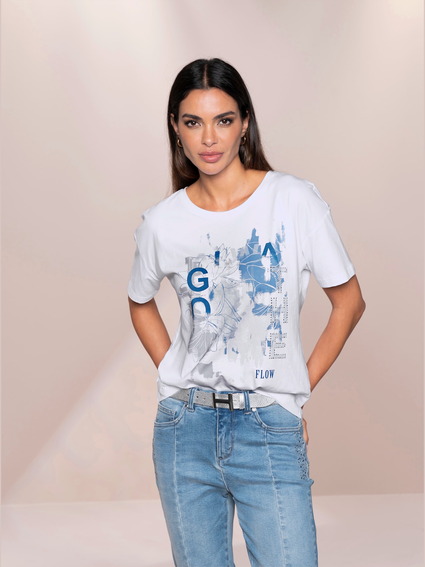 T-shirt joli imprimé devant