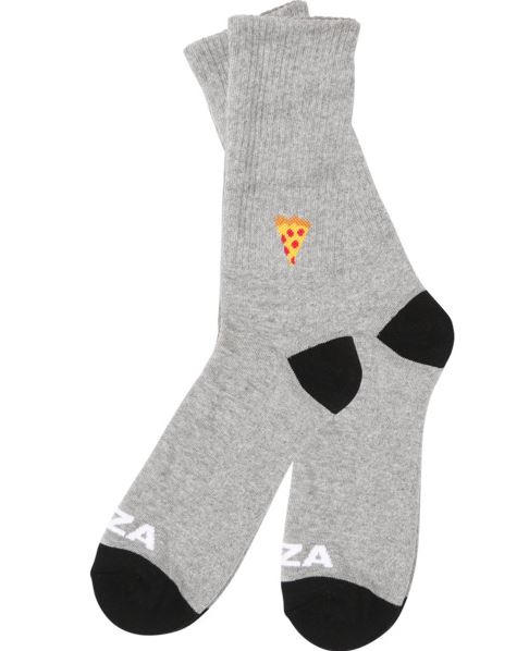 Pizza Skateboards Socks Emoji Black / Yellow
