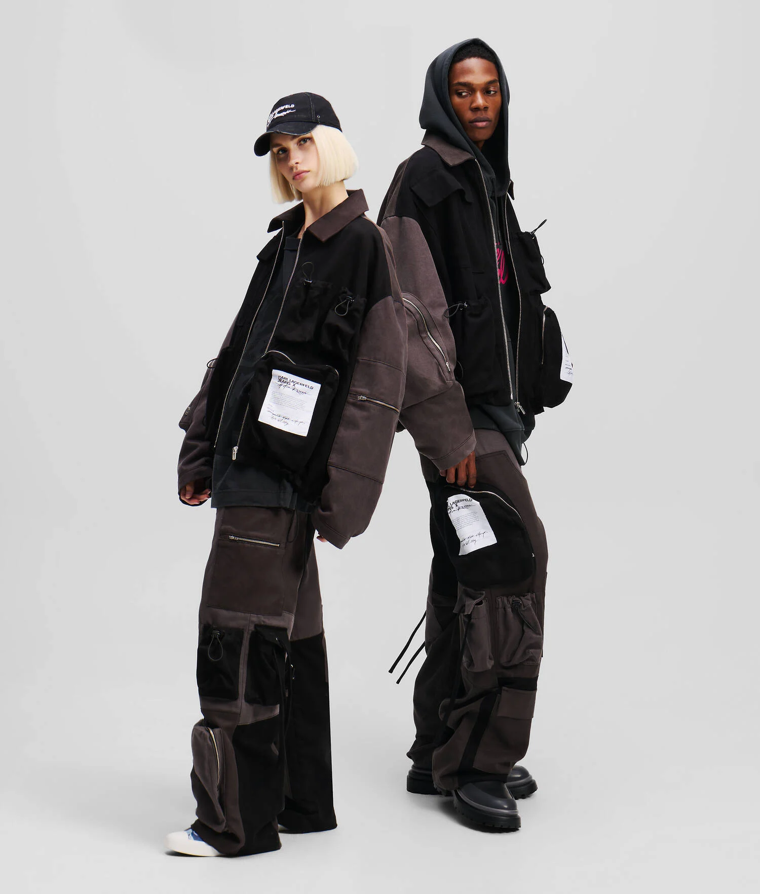 VESTE STYLE UTILITAIRE KLJ X ATELIER RESERVÉ - Noir