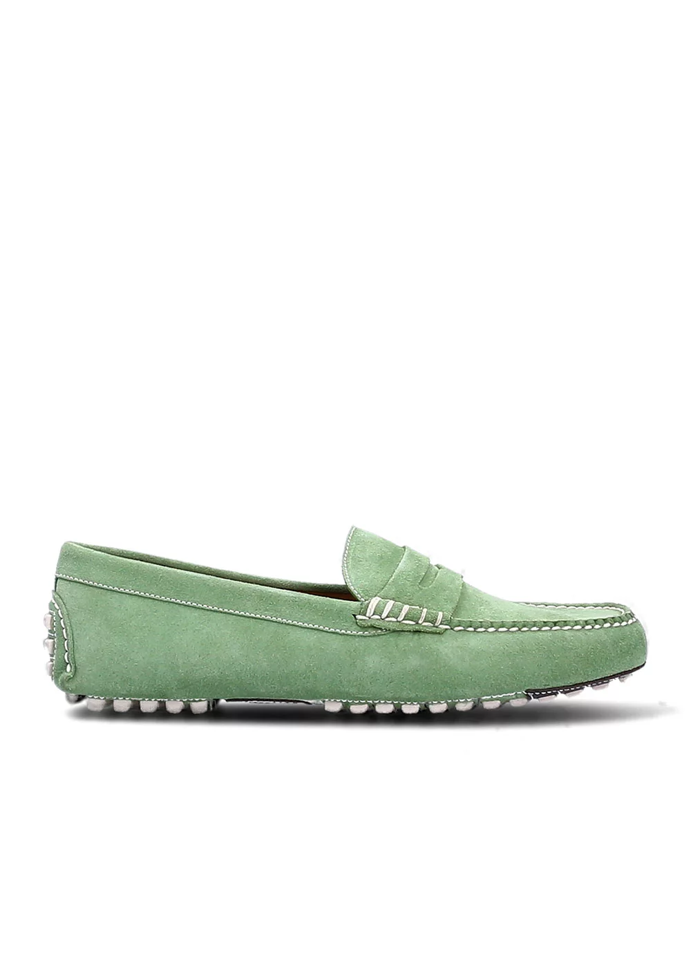 MOCASSIN BUCK DRIVER VELOURS VERT
