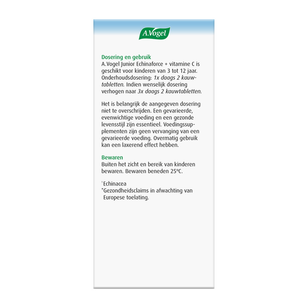 A.Vogel Junior Echinaforce met Vitamine C80 kauwtabletten
