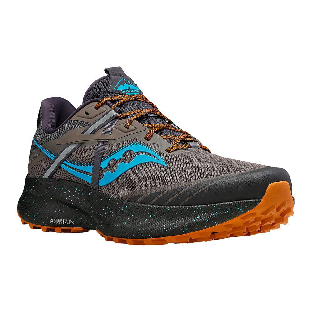 Saucony RIDE 15 TR - Chaussures trail Homme pewter/agave