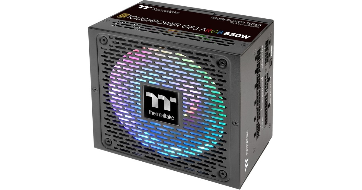 ThermaltakeToughpower GF3 ARGB Gold modulaire 850 watt voeding   (Zwart, 4x PCIe)