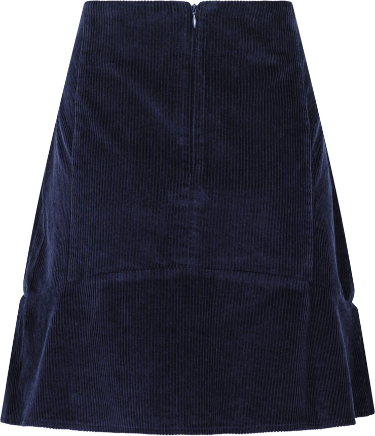 Neo Noir Loui Corduroy Skirt Blå