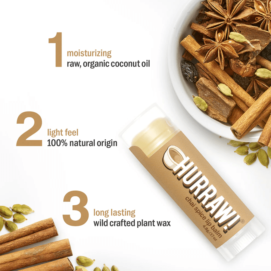 Hurraw! Chai Spice Lip Balm 4,8g