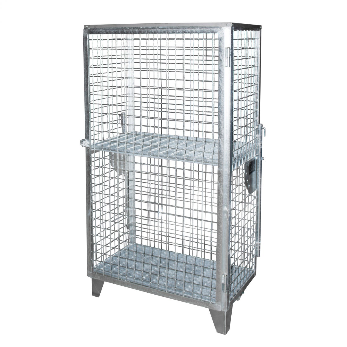 Bauer gasflessenopslag GFD-R 4, thermisch verzinkt, 1 deur, gaas voor 4 x 11 kg gasflessen