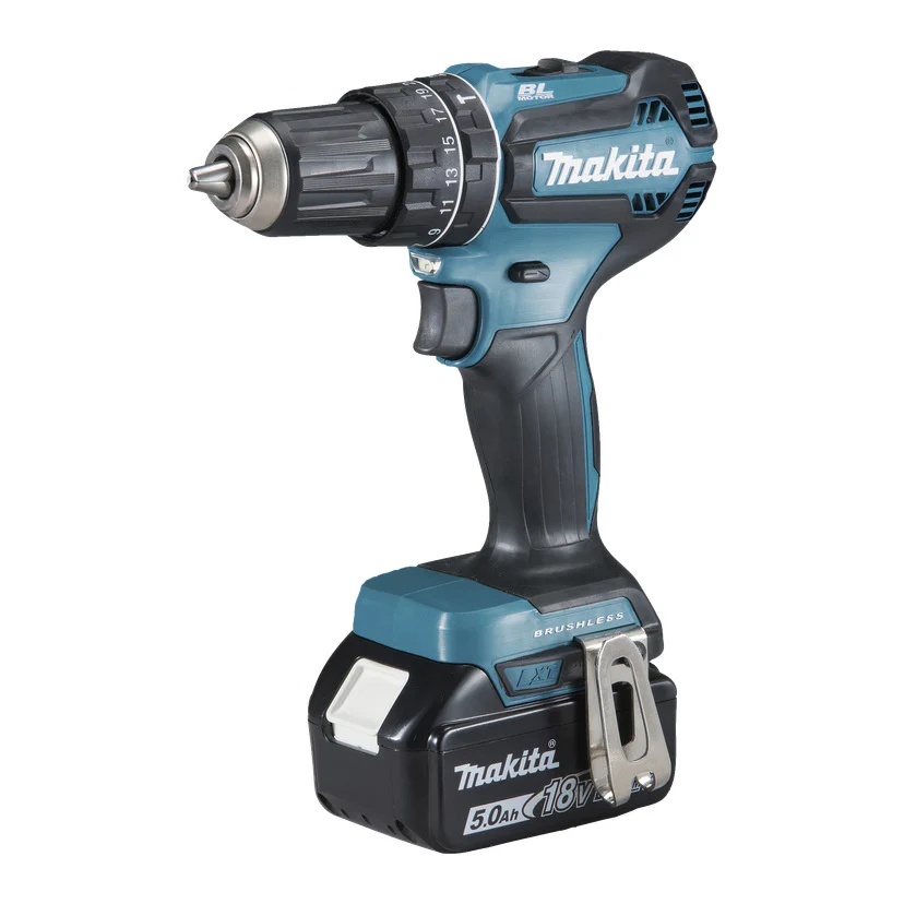 Slagdrill med to batterier 50 Nm 18 V 2x5,0 Ah