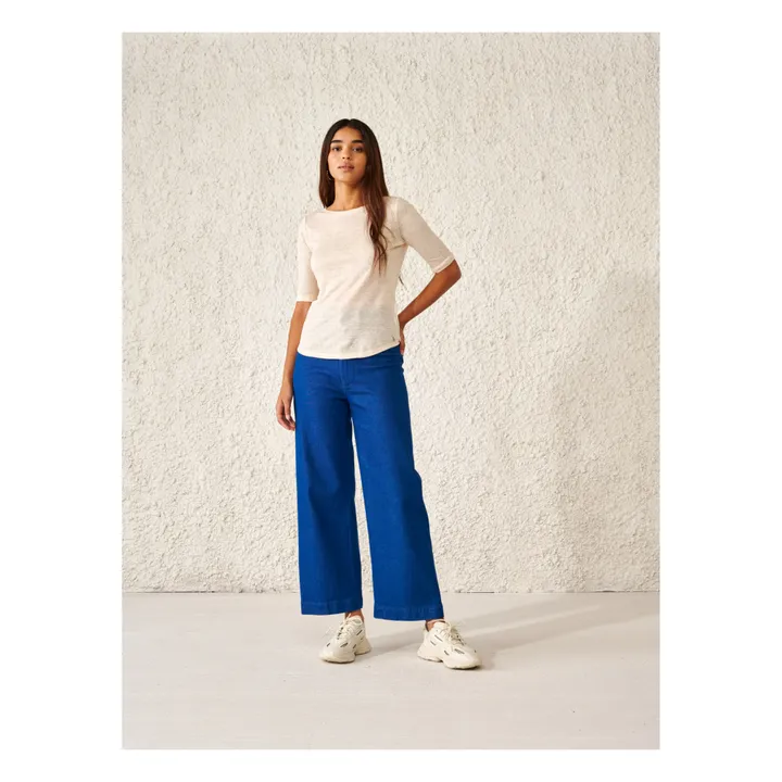 Bellerose T-shirt Seas Lin - Collection Femme  | Ecru