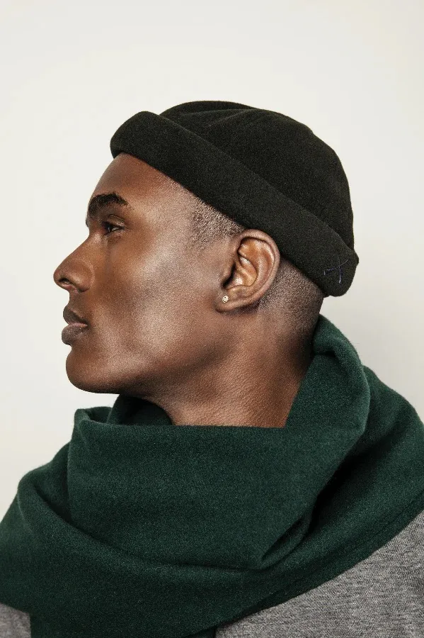 Bonnet Miki Docker Beanie Béton Ciré