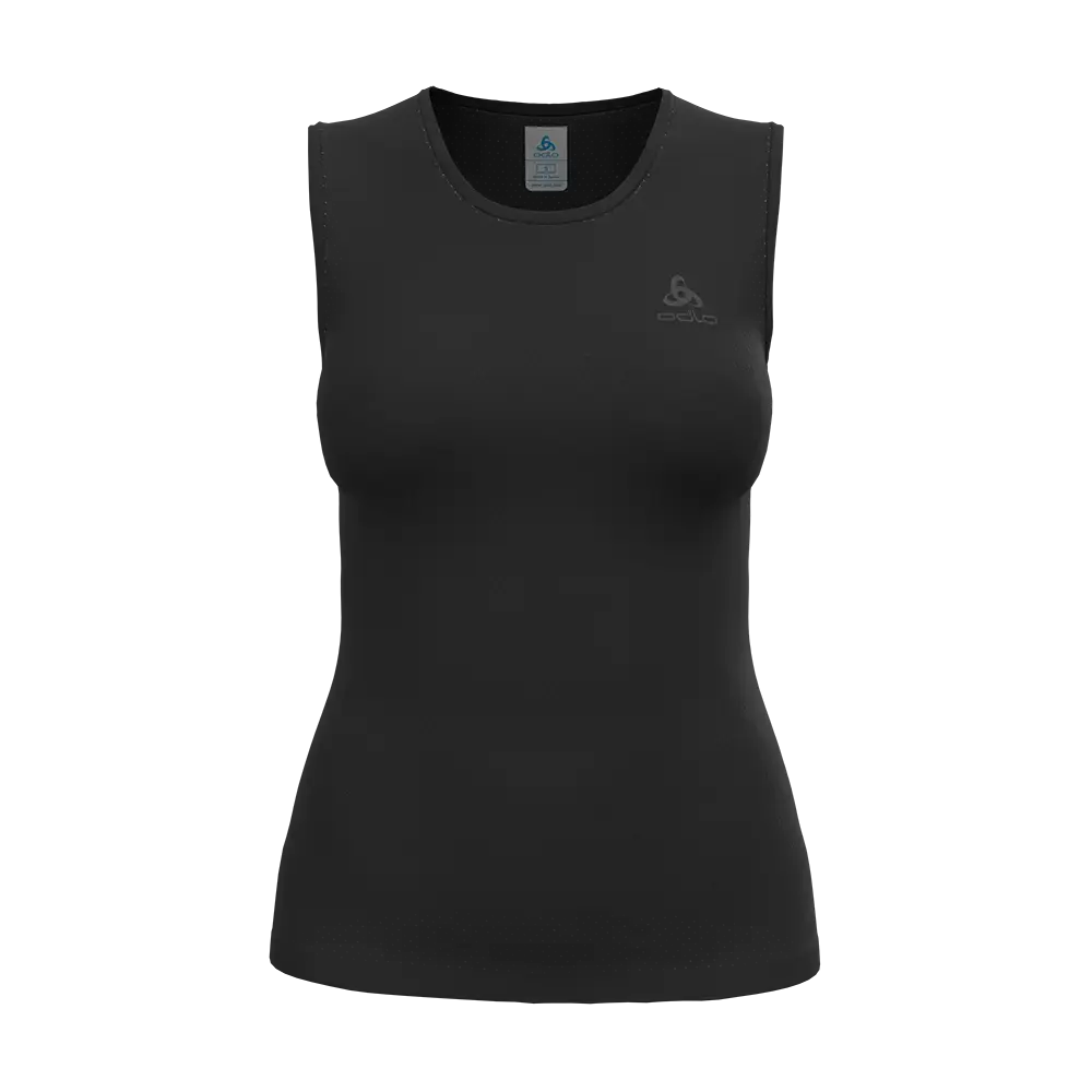 Odlo Merino PW 140 BL Top Crew Ondershirt Zonder Mouwen Zwart Dames