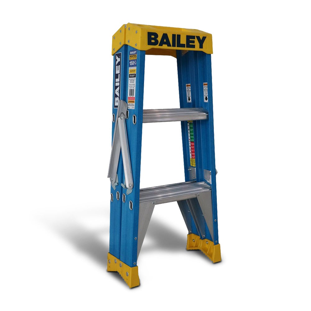 Escada de fibra de vidro dupla face BAILEY 0,9 m 150 kg Step 3 Pro FS13977