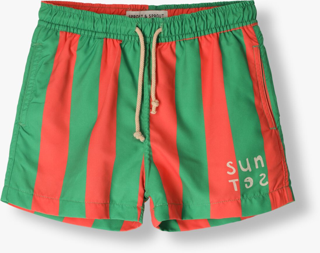 Sproet & Sprout koraal sproet & sprout  woven swim short sunset