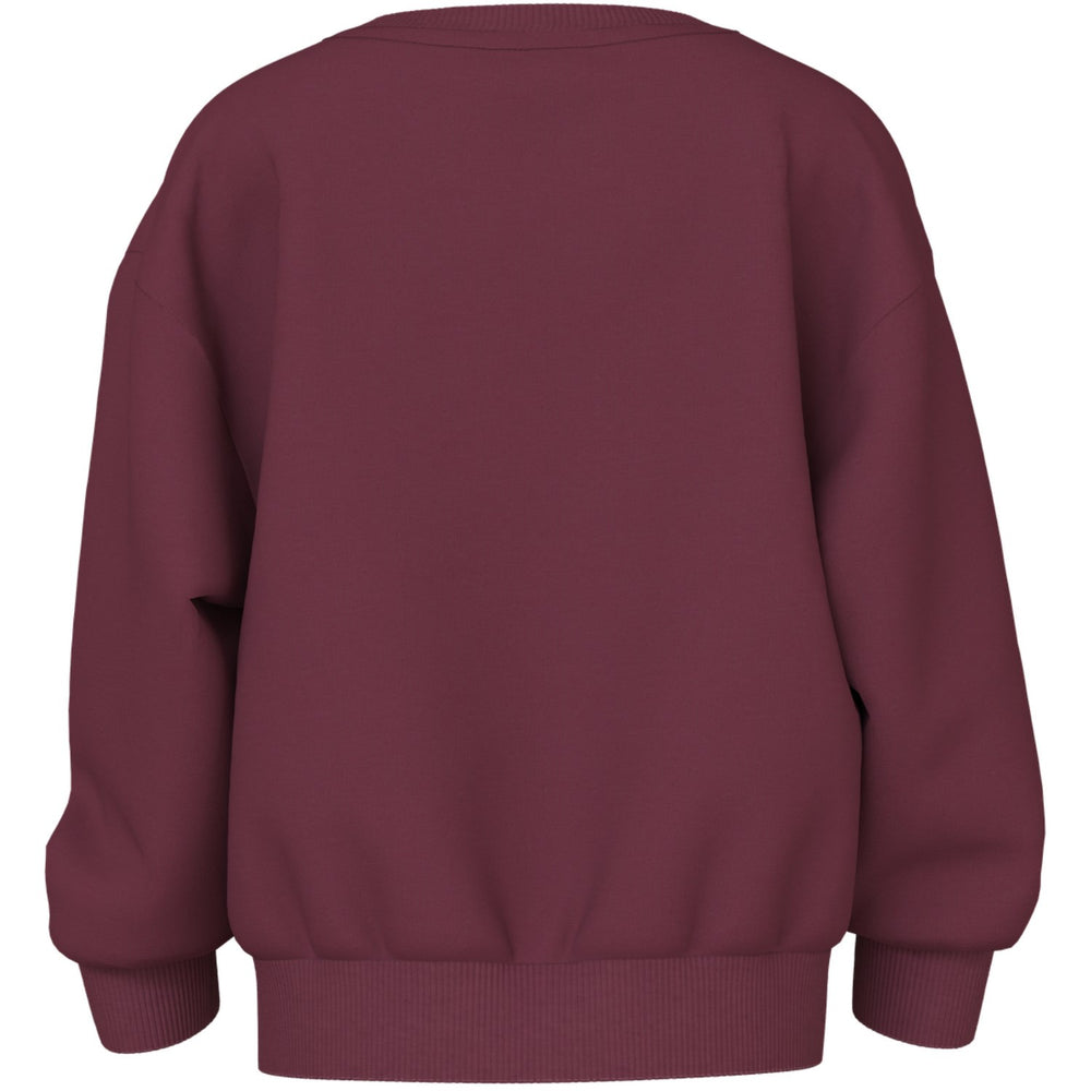 Køb Name It Burgundy Best Friend Club Nmfviloui Ls Rlx Sweat Bru