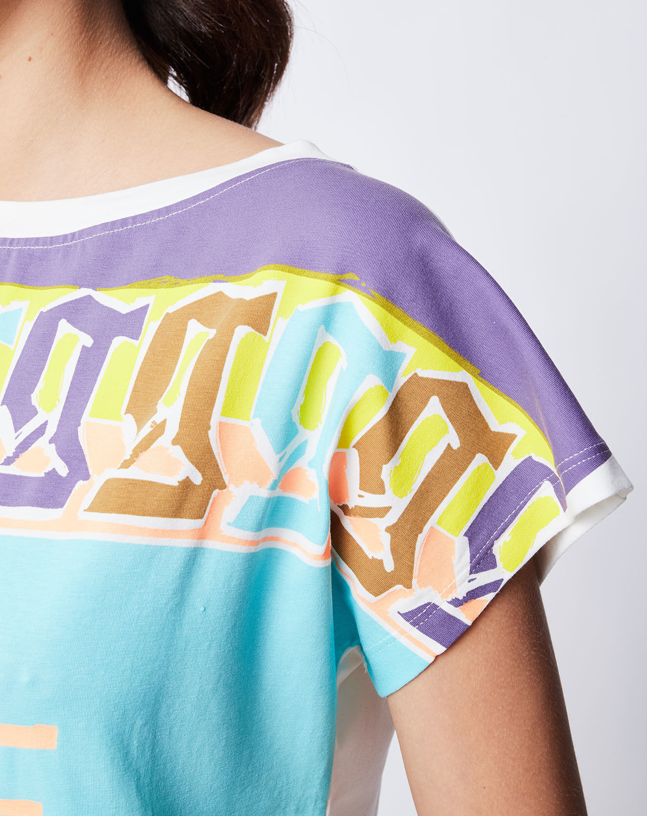 John Galliano T-Shirt imprimé multicolore