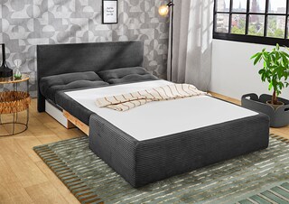 Schlafsofa Torben 136 x 74 x 85 cm grau