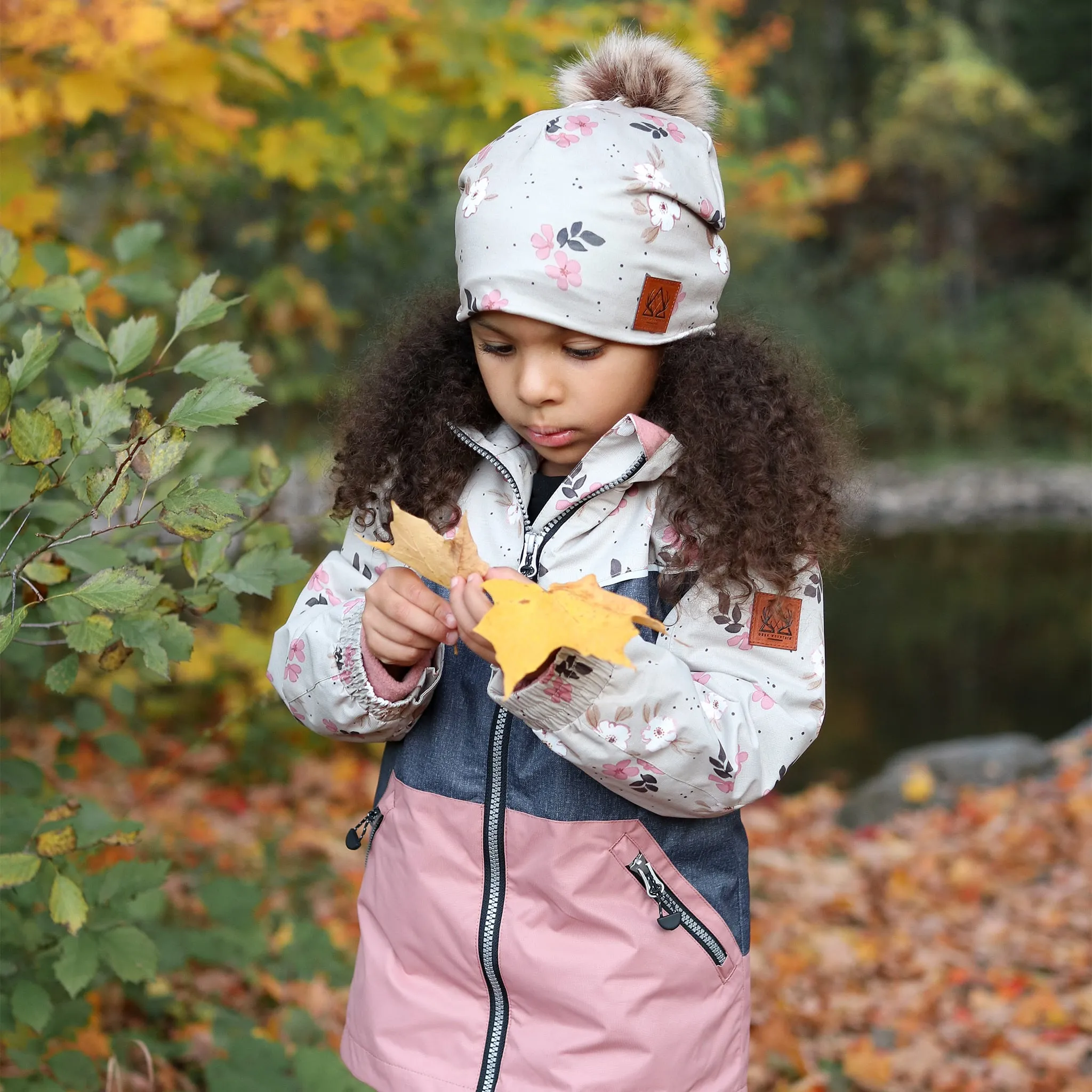 Deer Mountain Tuque Pompon Fleurs 7-14ans