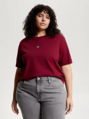 Camiseta clássica reciclada com emblema Curve